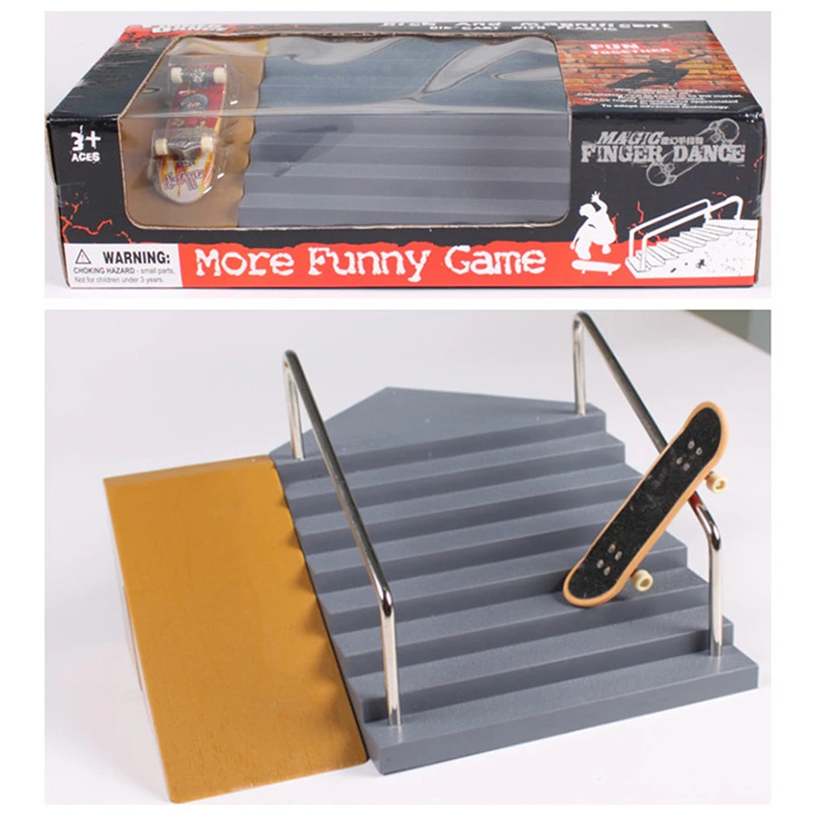 Buy SK E Steps & Plane Slope Finger Skateboard Park