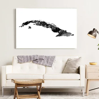 

Cuba map Art Canvas Prints Wall Pictures Modern Paintings
