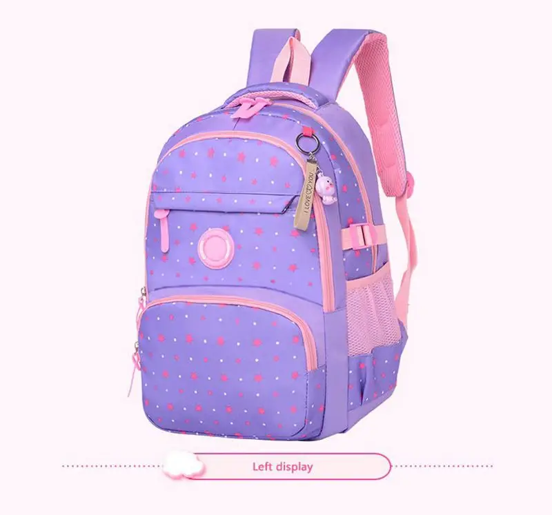 Комплект из 3 предметов; школьные сумки для девочек; водонепроницаемый нейлоновый Детский рюкзак с рисунком звезды; рюкзак для ноутбука; школьный рюкзак для девочек-подростков; Mochila Escolar