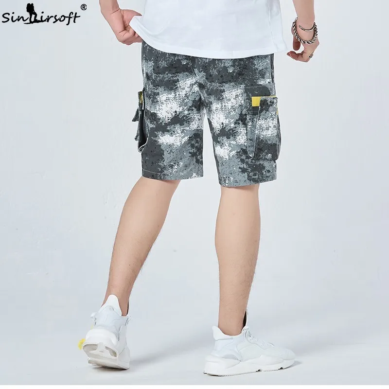 Army Green Sports Shorts Men's New Hot Sale Large Pocket Tooling Shorts Print Shorts Fashion Loose Large Size Men 3XL 4XL Army Green Sports Shorts Men's New Hot Sale Large Pocket Tooling Shorts Print Shorts Fashion Loose Large Size Men 3XL 4XL