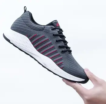 

Man's Sneakers Chunky Shoes Hot Harajuku Style Lace-Up Mesh Sneakers Men tenis masculino zapatillas hombre vulcanized shoes male