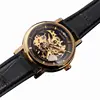 WINNER Watches Women Mechanical Watch Top Brand Luxury Golden Skeleton Leather Strap Elegant Ladies Hand Wind Wristwatch ► Photo 3/6