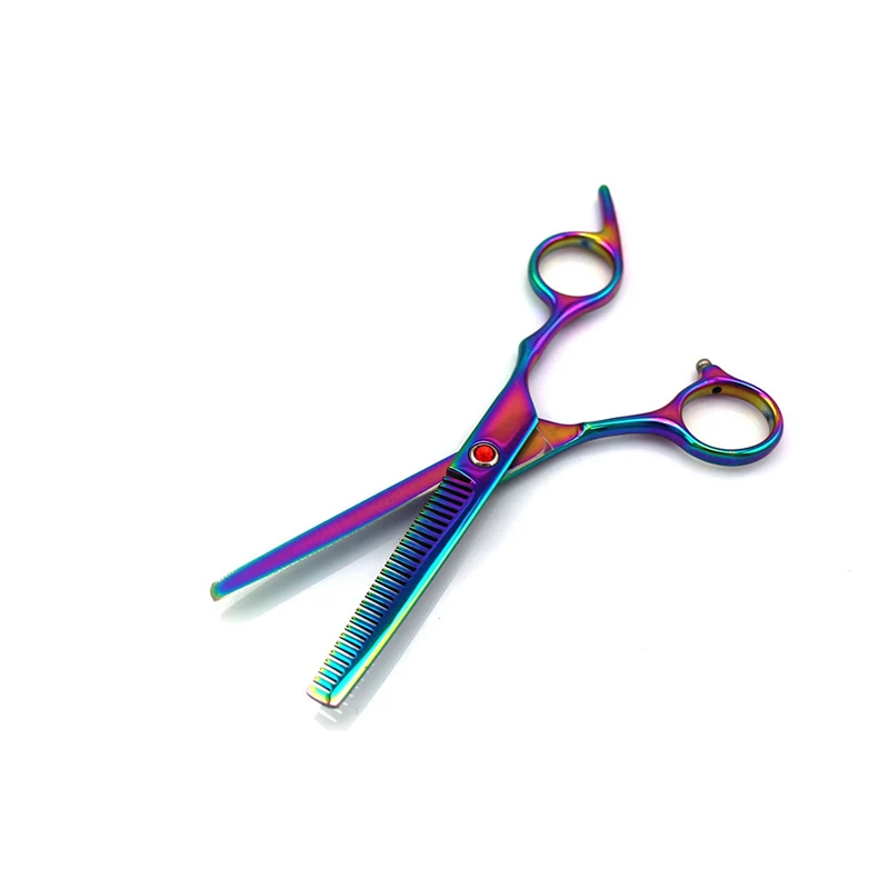 Sharonds black 6 inch salon professional hairdressing scissors set Japan imported cutting shears thinning scissors Barber tools  (6)