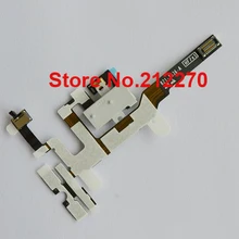 YUYOND для iPhone 4S черная головка телефон аудио объем Джек гибкий кабель запасная часть черный/белый DHL EMS