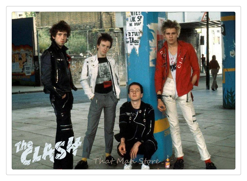 Краш-группа Clash London призвание рок-панк белая крафт-бумага плакат подарок - Цвет: Светло-серый
