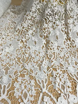 

Fashion 5 yards Nigeria Lace Fabric African Tulle French Fabric JIANXI.C-61018 Embroidered Tulle Fabric