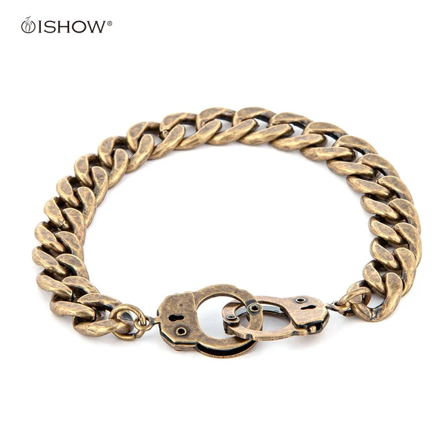 Hot Friendship Bracelets Uni Handcuffs Bracelet Bronze Chain Hot Friendship Bracelets Uni Handcuffs Bracelet Bronze Chain Cute Handcuff For Man And Women