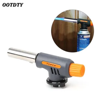 

OOTDTY Portable Camping Welding Gas Torch Flame Gun Flamethrower Butane Burner Wind Proof