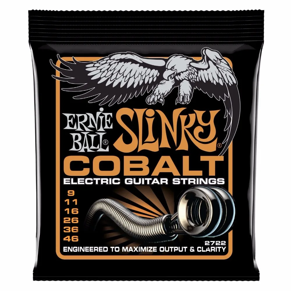 Гибридные струны Ernie Ball 2722 Cobalt Slinky 090-046 для электрогитары | Спорт и развлечения
