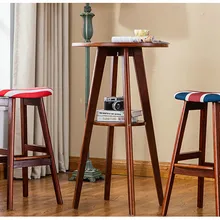 Луи мода простой деревянный стол Современный барный квадратный кофе небольшой счетчик квартиры