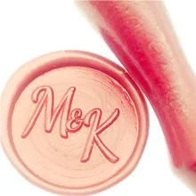 Инициалы, монограмма, две буквы с сердечком, свадебные приглашения, уплотнение, воск, печать, штамп, на заказ