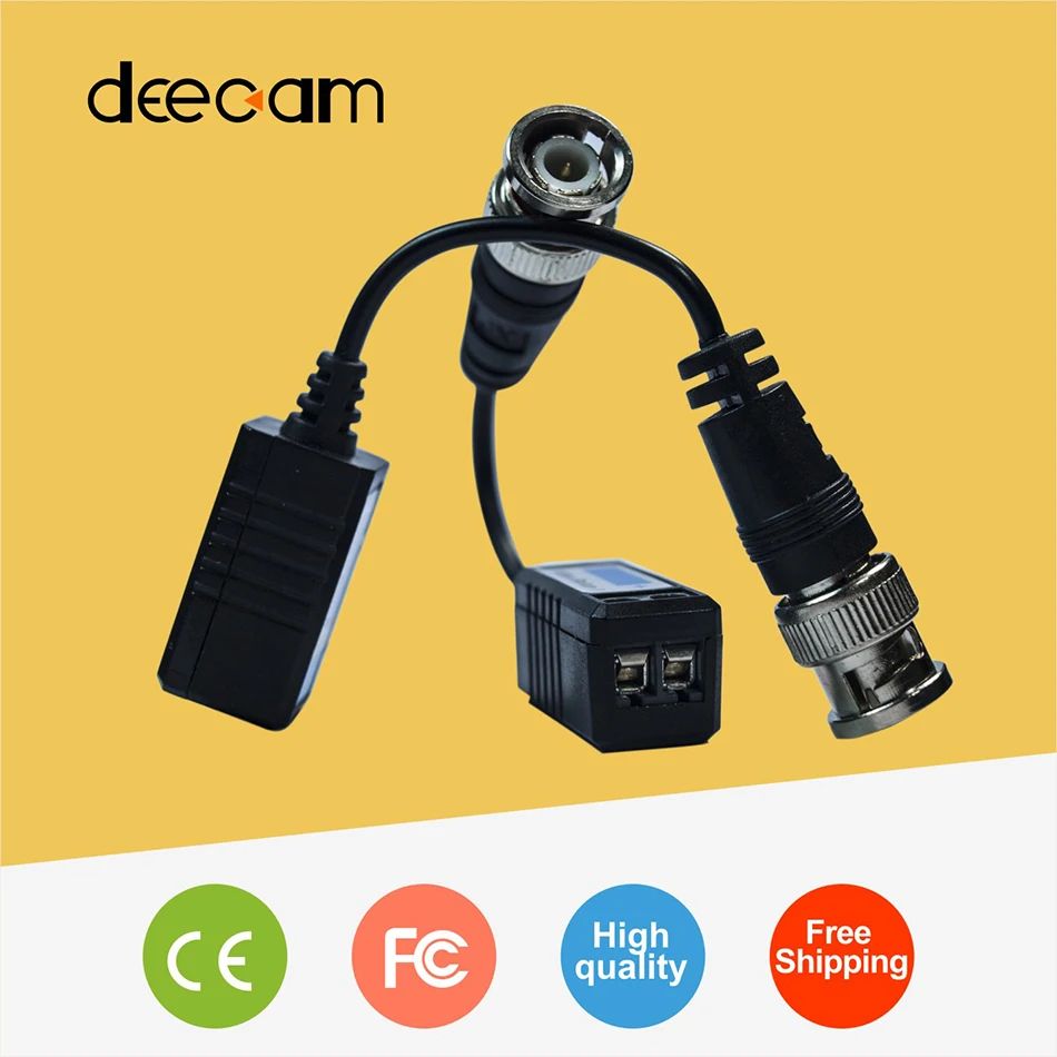 Deecam CCTV video balun in CCTV Accessories RJ45 bnc connector Single