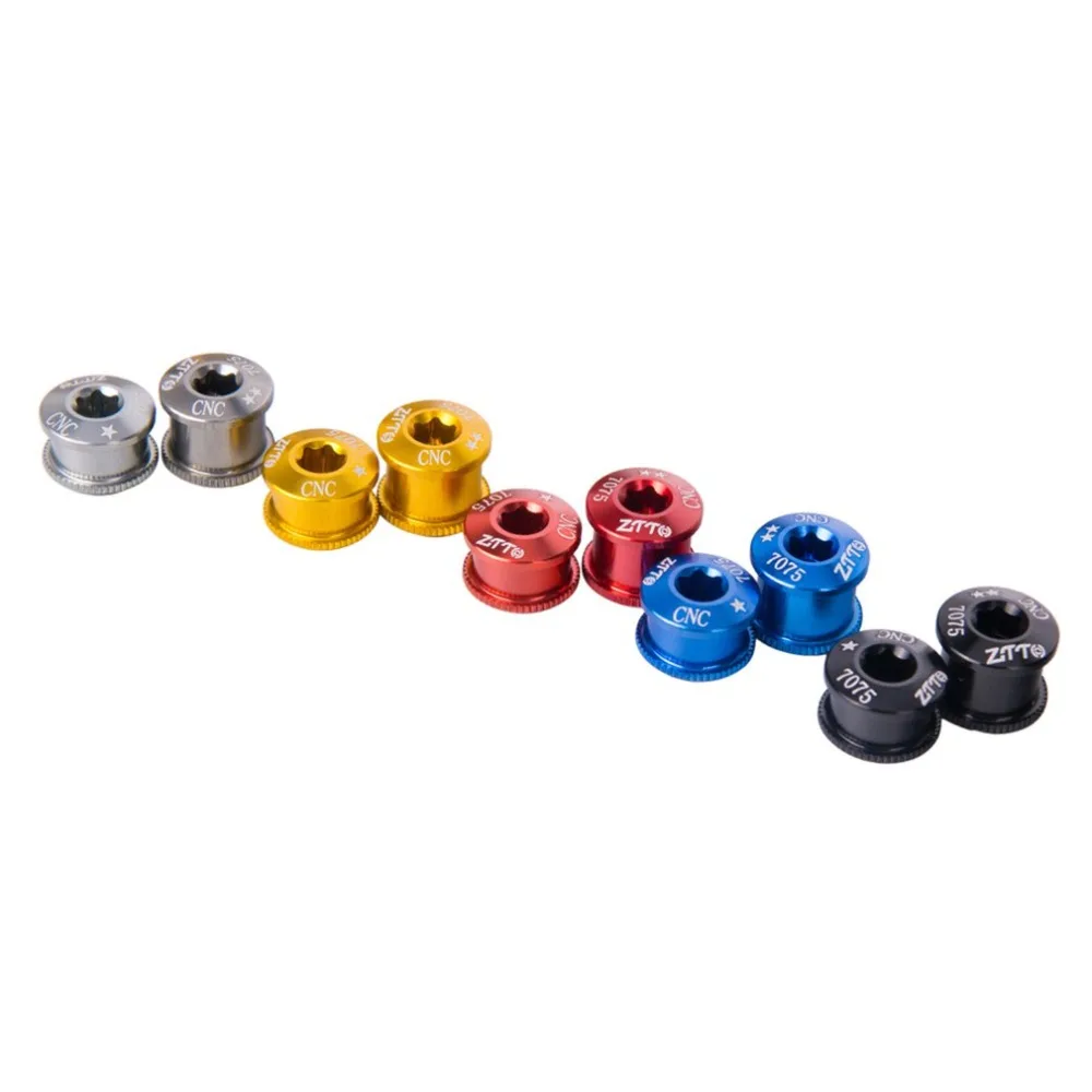 5PCS//SET Aluminum Alloy Chainring Bolt Bike Chainwheel Screws