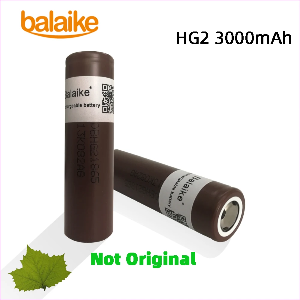 

Balaike 1/2/4/6/8/10pcs high capacity 3.7V rechargeable HG2 18650 li-lon 3000mAh battery for Charging treasure