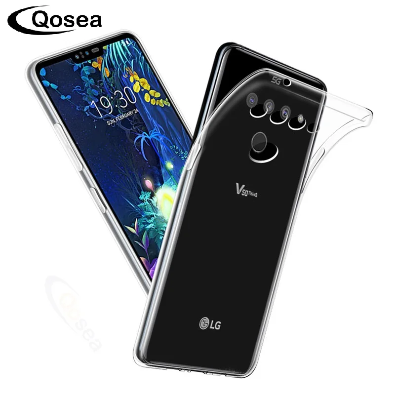 Qosea для LG V50 ThinQ чехол ультра тонкий силиконовый защитный противоударный