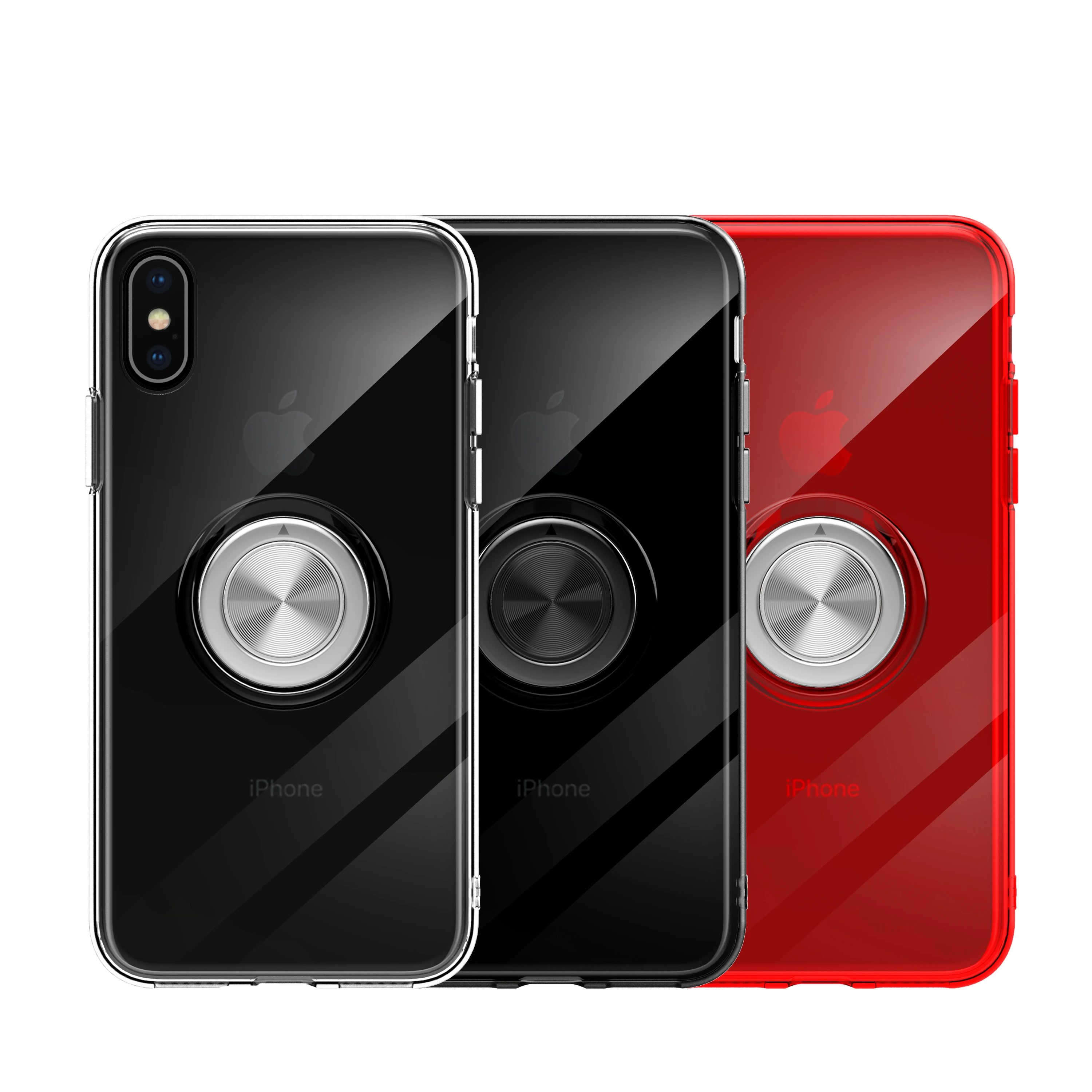 

Case For iphone 6s Plus Cover Soft Shockproof Transparent Bumper Ring Silcone Protector Cover For iphone 6s Plus 6Plus Accessory