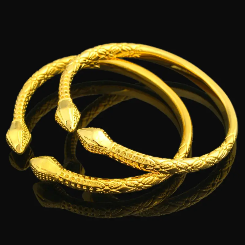 

Free Size Gold Nail Bracelet For Women Men Gold Color Bangle jewelry Ethiopian/USA/African Items