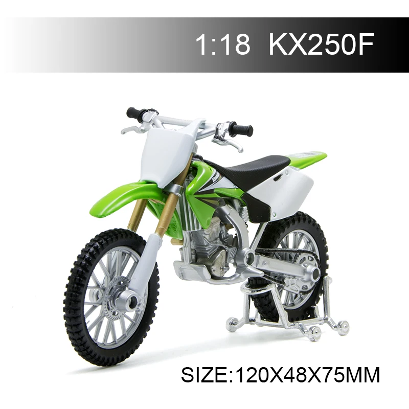 

Maisto 1:18 Motorcycle Models Kawasaki KX250F KX 250 F Diecast Moto Miniature Race Toy For Gift Collection