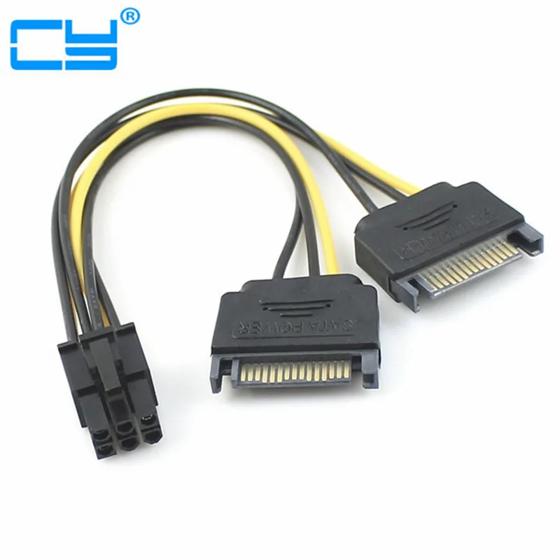 Dual two SATA 15 Pin Male M to pcie pci express pci express PCI e