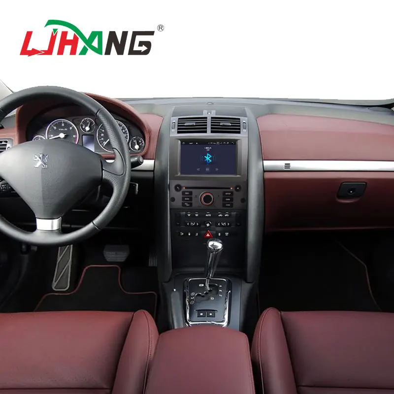 Best LJHANG IPS Android 9.0 Car DVD Player For Peugeot 407 2004-2010 GPS Navi Multimedia Autoaudio Stereo Car Radio Bluetooth WIFI BT 5