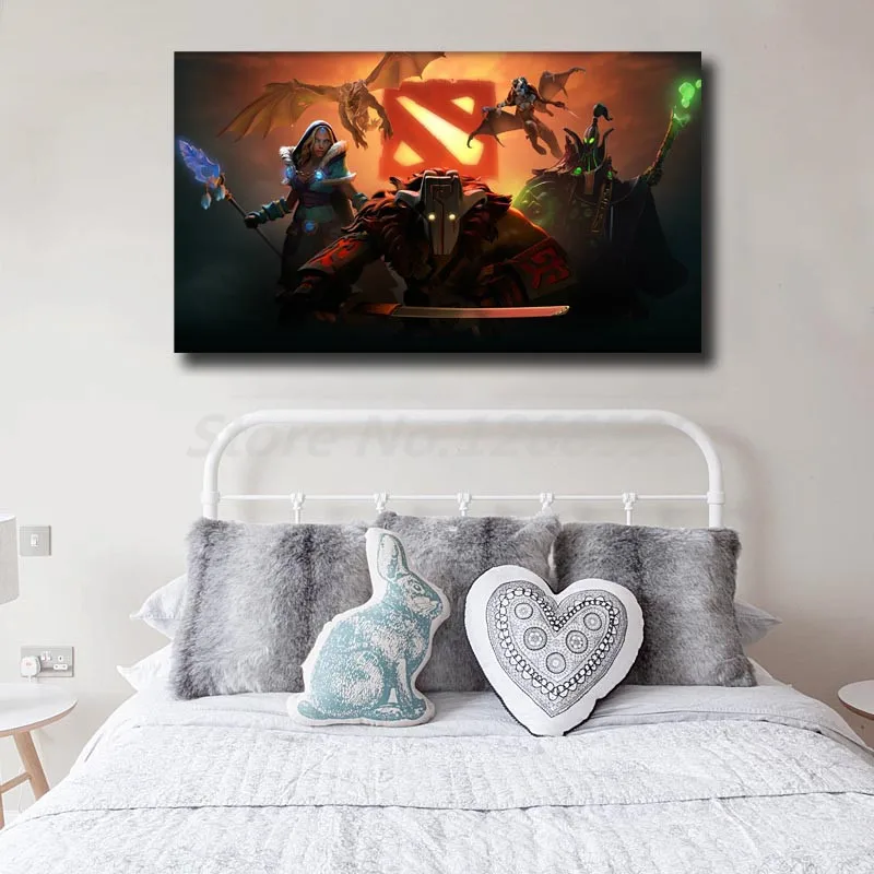 Dota 2 Heros HD Wallpapers Wall Art Canvas Poster And Print Canvas Painting Decorative Picture For