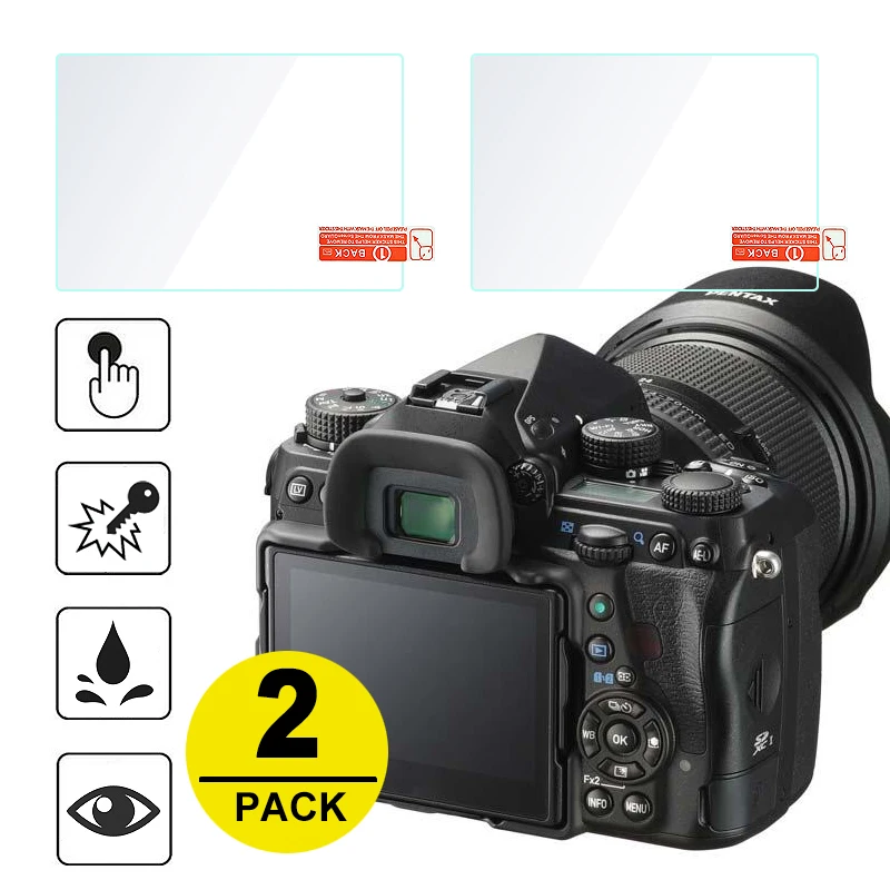 Закаленное стекло для экрана Pentax K1 2 шт. защитная пленка Mark II KP K 1 KS2 K70 K3 K2 K7 K|Защита