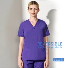 Больница Стоматологическая ПЭТ клиника женщина мужчина медицинский скраб набор медицинская Униформа с короткими рукавами одежда, салон красоты Сплит медицинский костюм наборы, Q2