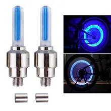 2pcs bike light with no battery mountain road bicycle bike lights LEDS Tyre Tire Valve Caps Wheel spokes LED Light Hot Search