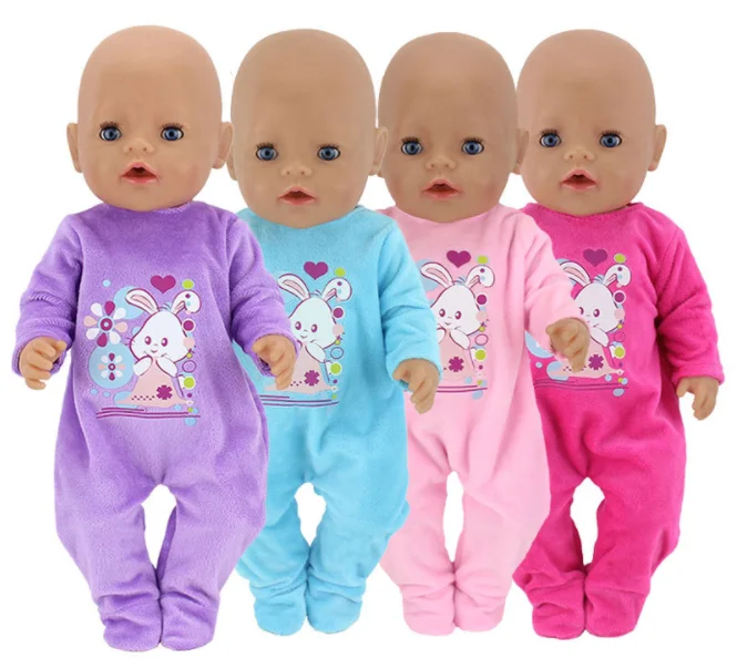 Кукла комбинезон кролик для 43 см Born Baby Doll 18 &quotкукольная одежда Рождественский