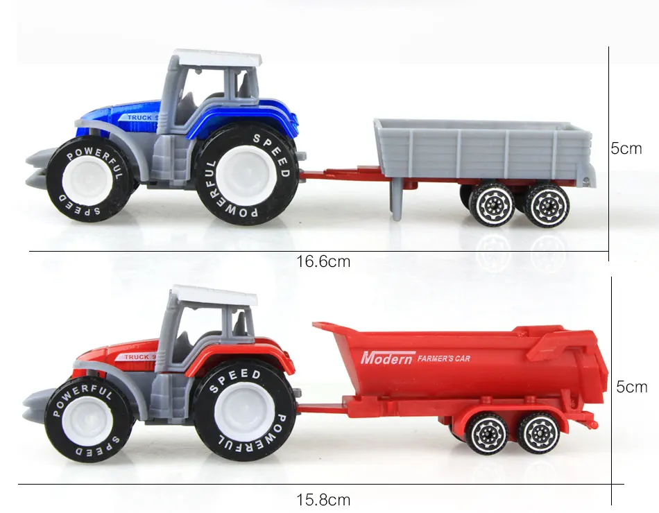 COOLPLAY 4 шт./компл. литья под давлением сплав инженерной автомобиль игрушечный Трактор Модель фермы ремень автомобиля мальчик игрушечный автомобиль Модель Дети День святого Валентина подарки на день рождения