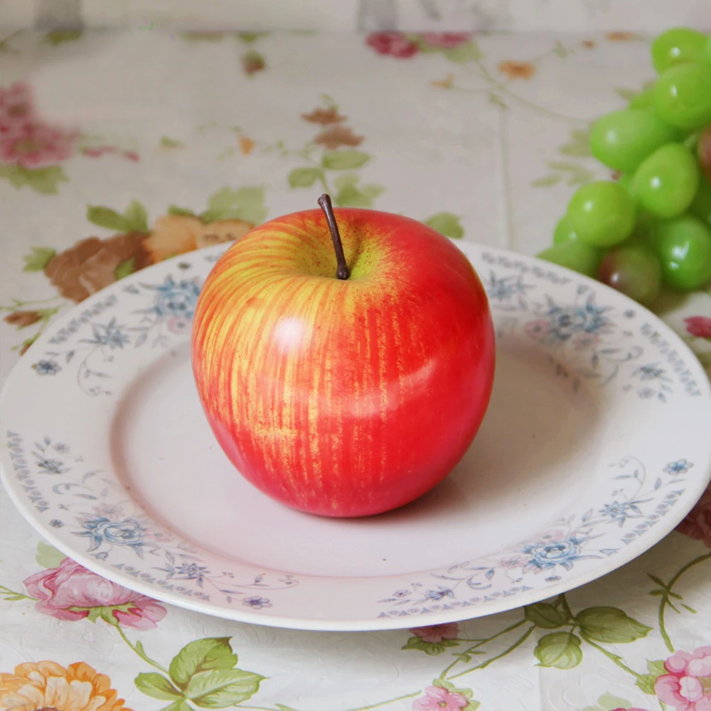 Искусственные продукты поддельные фрукты фото Реквизит искусственные яблоки дисплей Опора пены дома Свадебные витринные украшения
