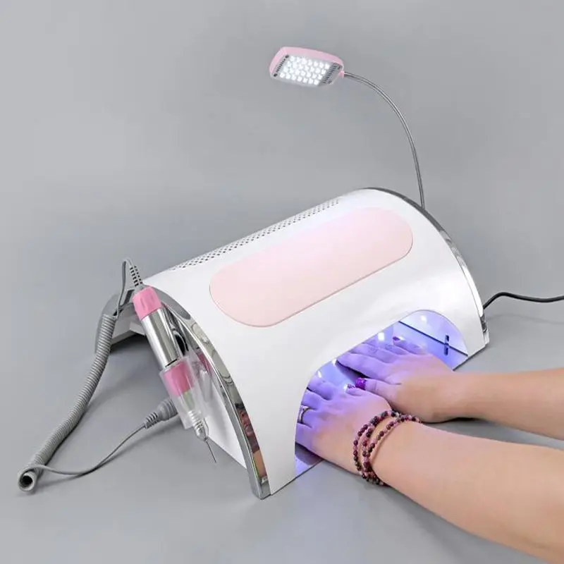 

3 In 1 Strong Power 54W Nail Fan LED UV Lamp Vacuum Cleaner Suction Dust Collector 25000RPM Nail Dryer Drill Machine Tools