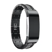 Carprie Умные аксессуары ремешок Роскошные сплав кристалл часы наручные ремешок с металлической Рамки для FitBit Charge 2 jan19