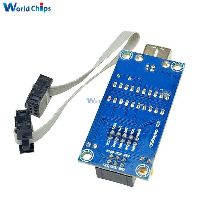 USBTiny USBtinyISP AVR ISP программатор загрузчик для Arduino IDE Meag2560 UNO R3 с 10 контактным кабелем