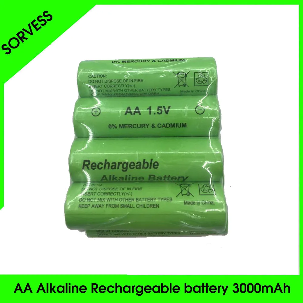 SORVESS 4-16 шт 1,5 V AA Аккумуляторная батарея щелочные 3000mah 14500 батареи для часов игрушки фонарик пульт дистанционного управления камера