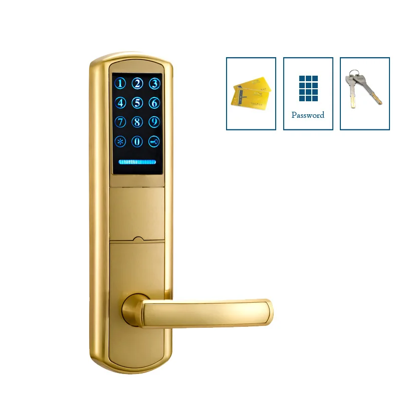 

Electronic keypad door entry lock safety digital code lock M1 card unlock