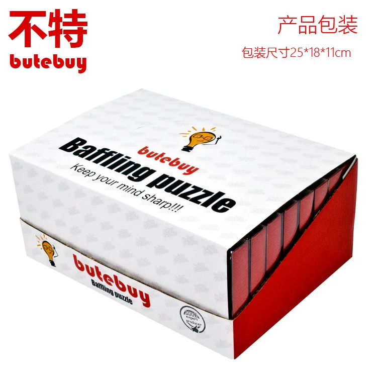 New 24Pcs / Set Baffling puzzl Metal Wire Puzzle IQ Mind Brain Teaser Puzzles Game for Adults Children Kids Gift board games toy