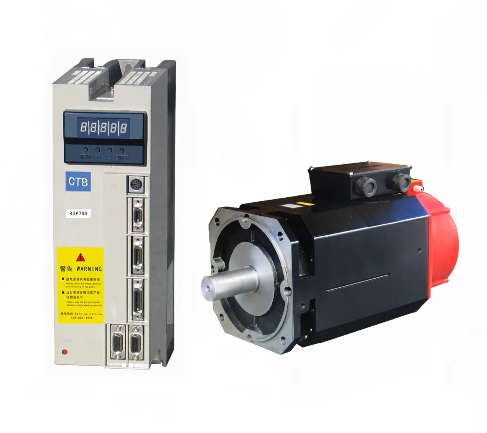 

Spindle Servo Driver and motor 3.7kw,3ph, 380V(3ph, 220V are optional)