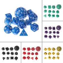 12 Stks/set Multi-Zijdige Polyhedral Dice D4 D6 D8 D10 D12 D20 D24 D30 D60 Dungeons
