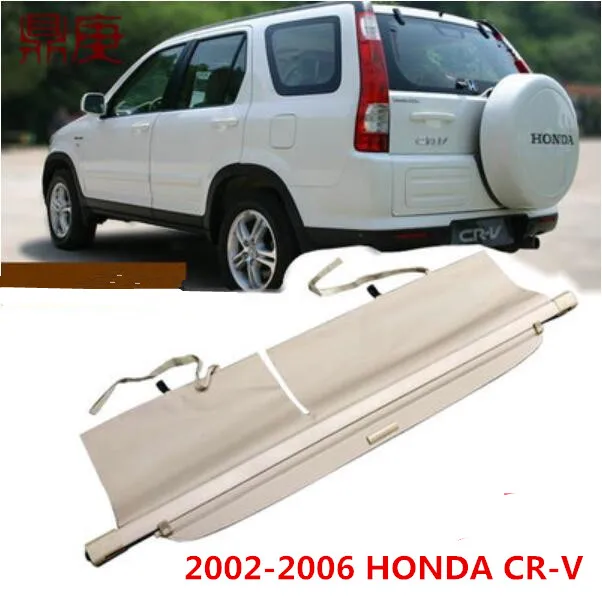 

High Qualit Car Rear Trunk Cargo Cover Security Shield Screen shade Fit For HONDA CRV CR-V 2002-2006(Black,Beige) BY EMS
