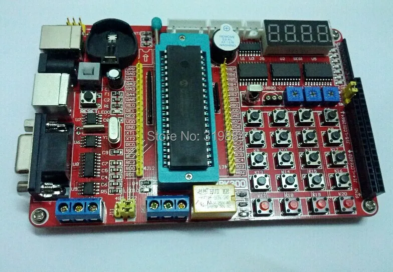 

Free shipping PIC18F4520 development board PIC microcontroller learning board