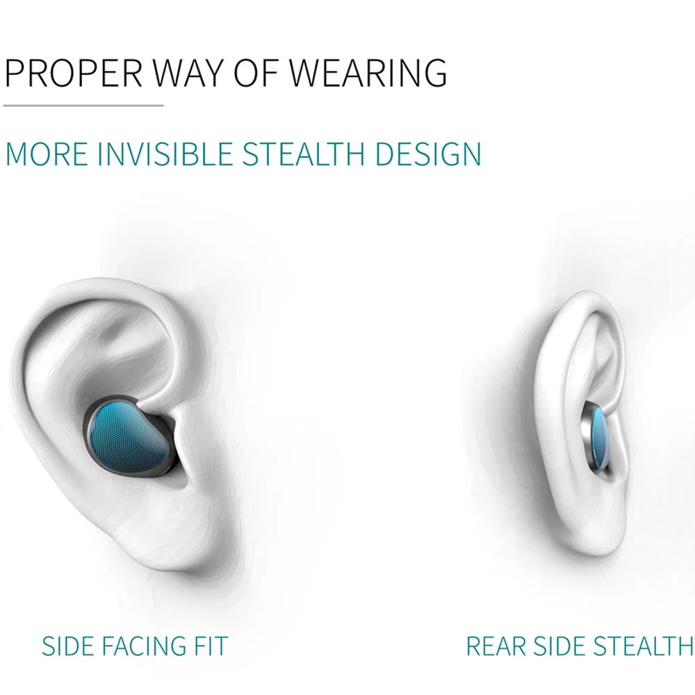 Samload Bluetooth 5.0 Headset Waterproof Wireless Earphone Stereo 3D Sound with 1200mAh Charging Box For Apple iPhone 6s 7 8 Xs