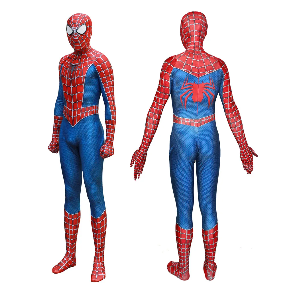

New Spiderman Costume 3D Printed Kids Adult Lycra Spandex Spider-man Costume For Halloween Mascot Cosplay