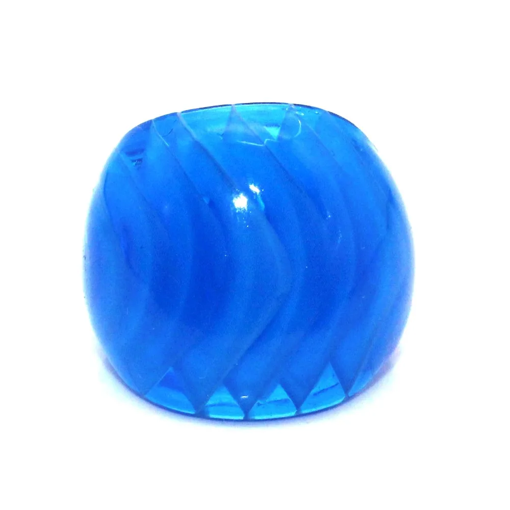 

6Pcs/Lot Fashion Ring Handmade Classic White green blue red sky-blue Pink Murano Glass Rings