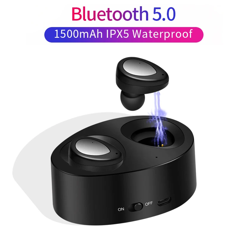 2019 LIGE Bluetooth 5 0 наушники TWS беспроводные головные уборы спортивные Handsfree 3D стерео