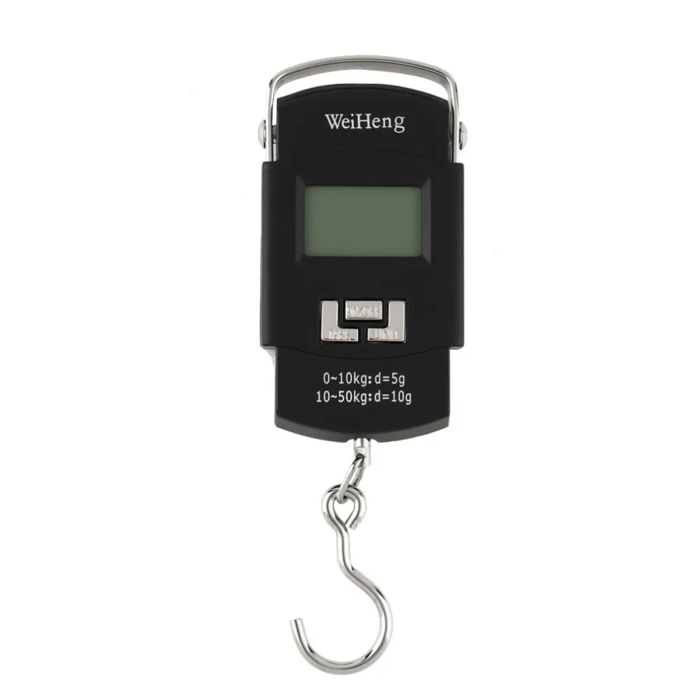 WeiHeng Mini 50кг/5г LCD Цифровые Электронные весы подвесные карманные весовые с
