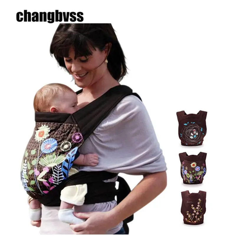 Portable Face-to-Face Baby Carrier Baby Backpack,New Flower Pattern Baby Wrap,Ergonomic Baby Hipseat Infant Carrying Belt