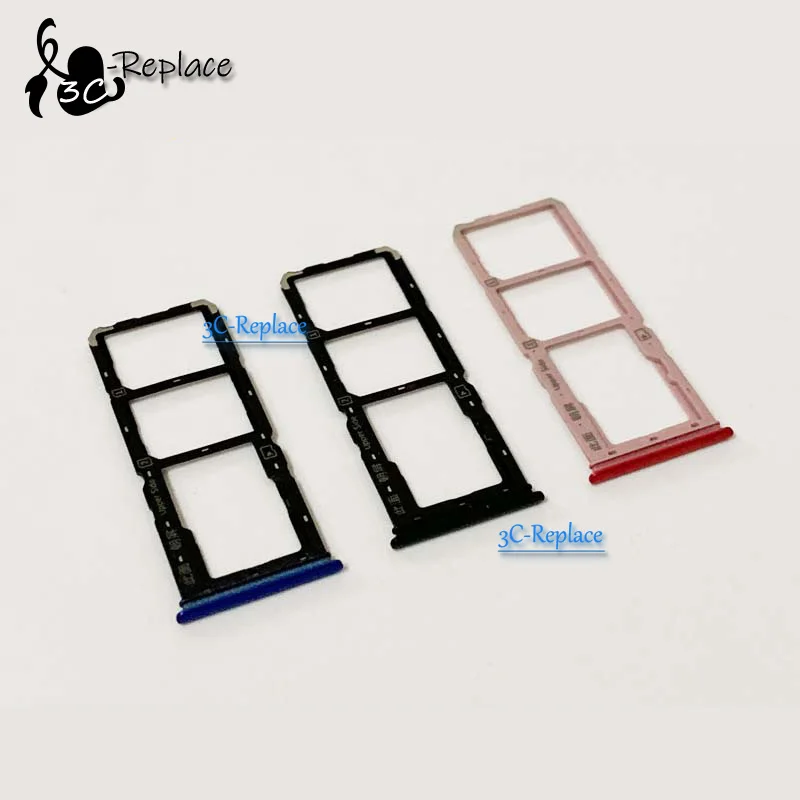 Для BBK Vivo Y91 Y91i Y91c Y93 Y93s Y93st Y95 MT6762 лоток sim-карты держатель карт Micro SD слот Запчасти