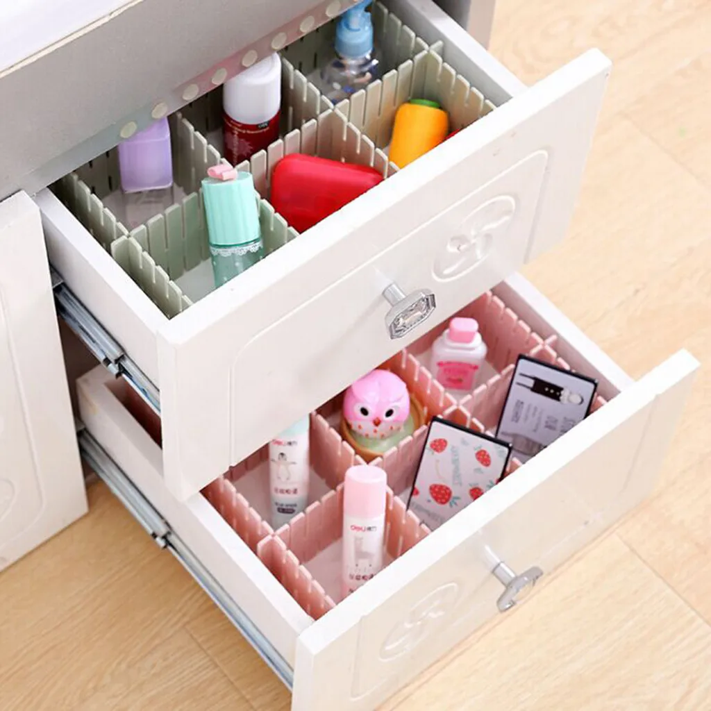 Storage makeup organizer Partition Free Combination Lattice Drawer Partition Plate make up organizer organizador de maquillaje