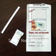 10 шт/лот одноразовый Алкотестер Тестер слюны, мини Быстрая проверка на алкоголь полосы